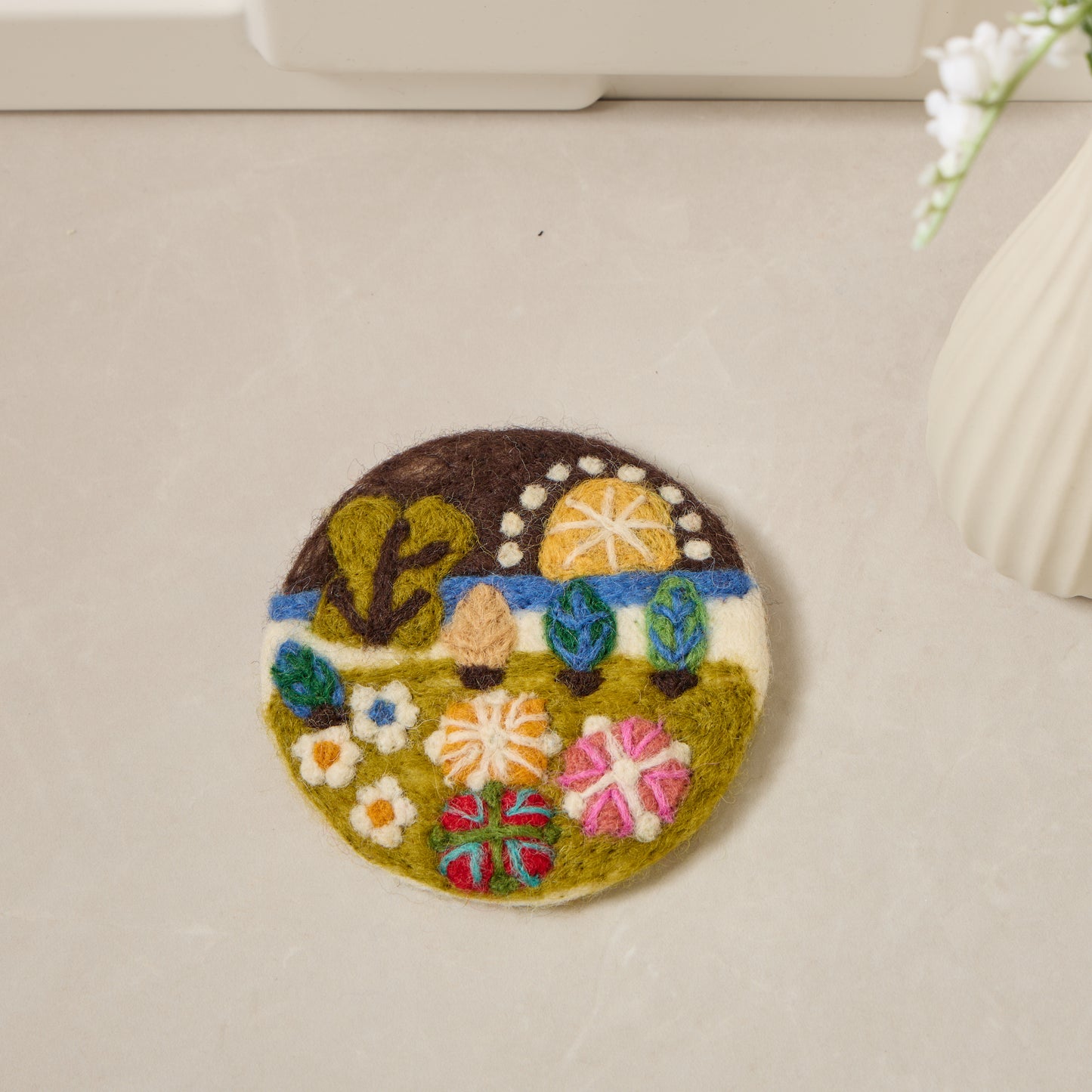 Wool Felt Coffee Cup Mug Table Mat Coasters