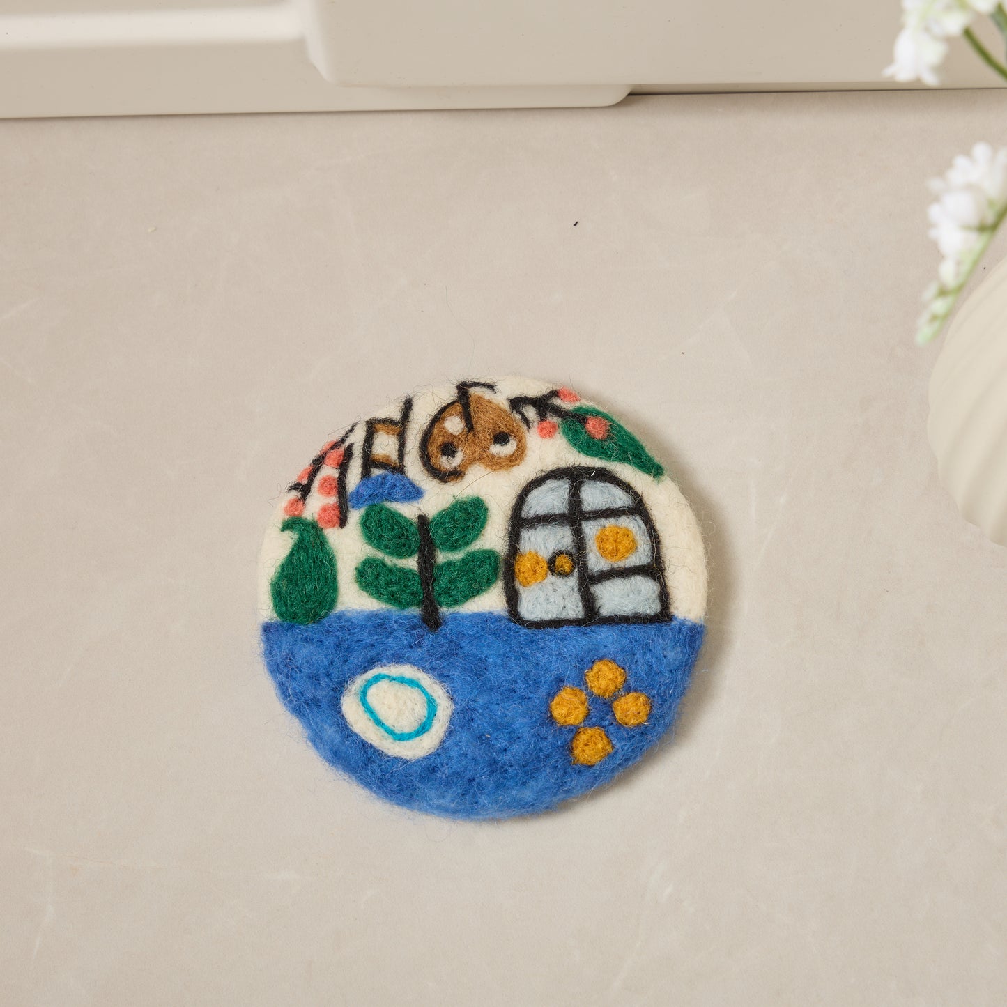 Wool Felt Coffee Cup Mug Table Mat Coasters