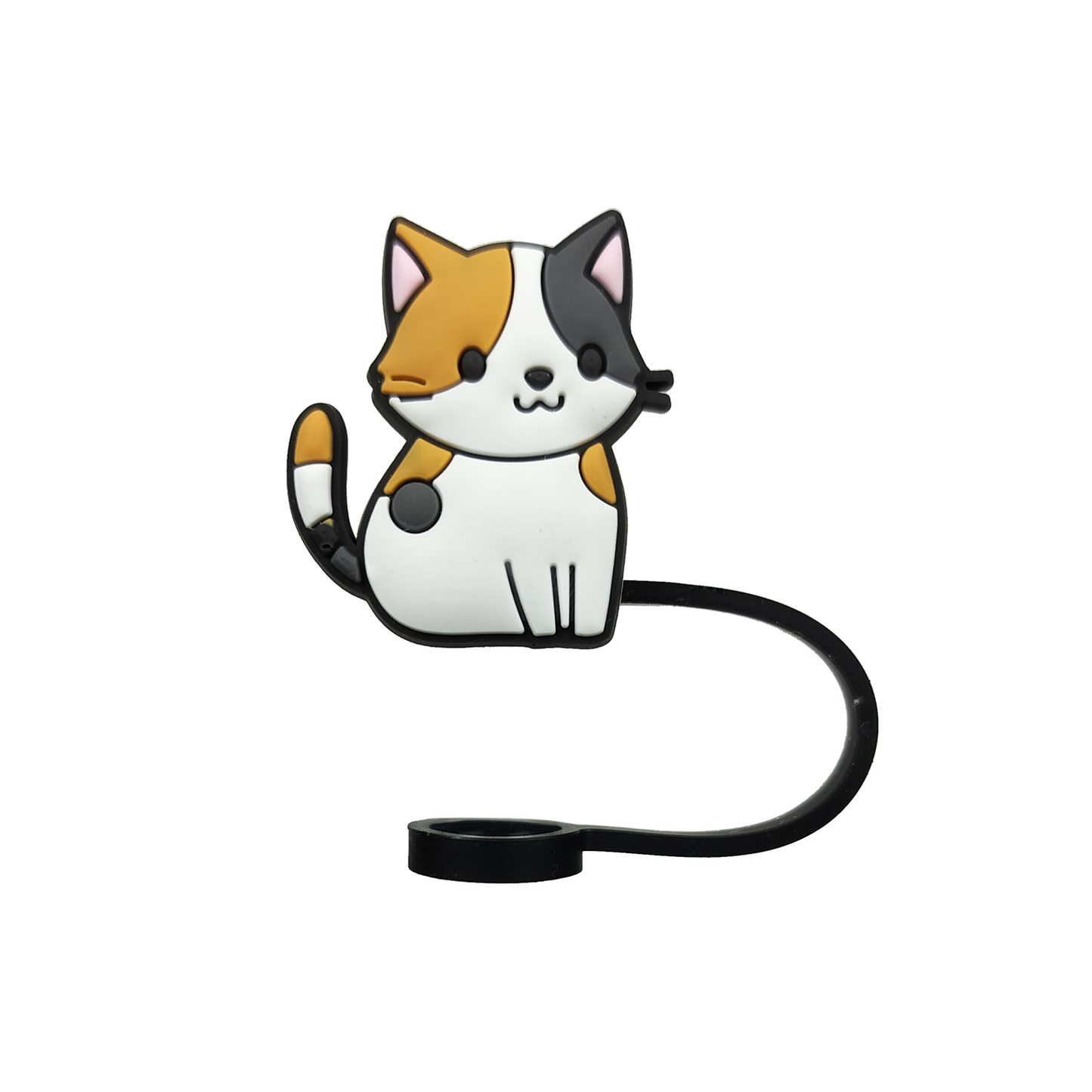 10mm Kitty Cat Silicone Straw Top Cover for Stanley 30 & 40oz Tumblers