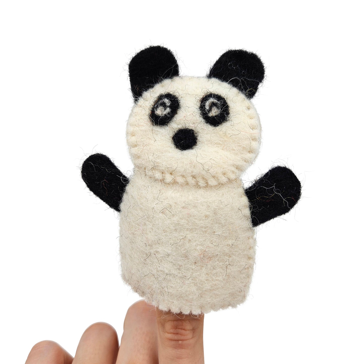 Felt Finger Puppet Toy Set with Display - Zoo Animals