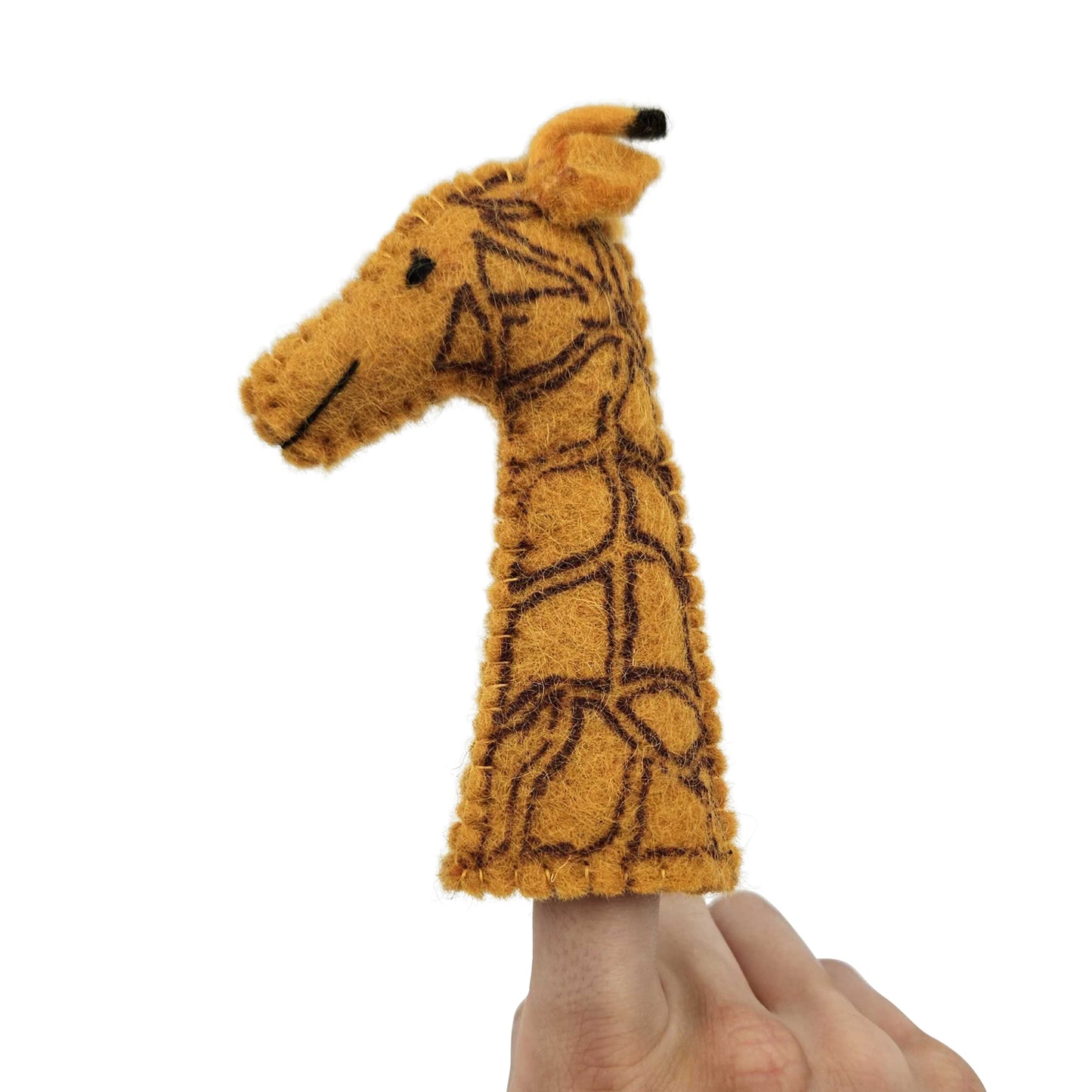 Felt Finger Puppet Toy Set with Display - Zoo Animals