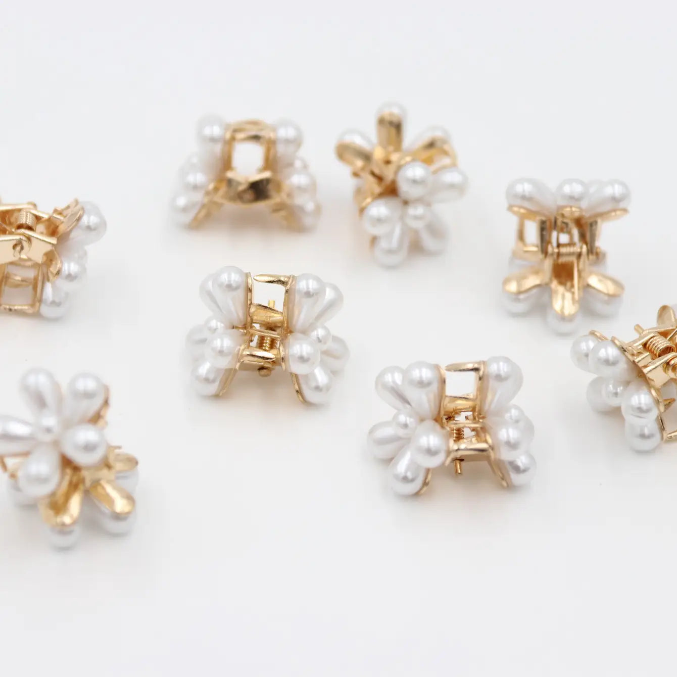 0.8'' Flower Hair Claw & Hair Clip - Set of 8