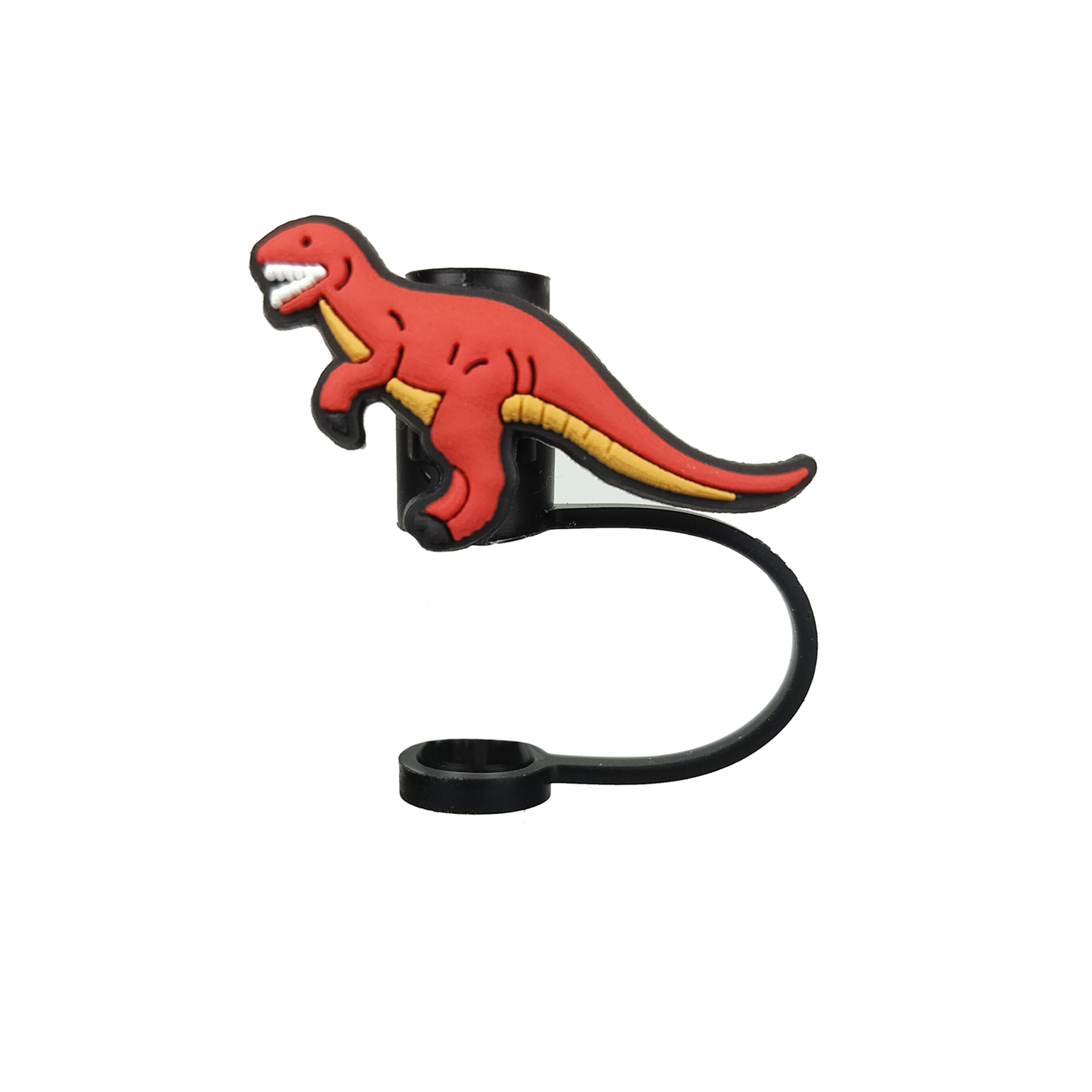 8mm Dinosaur Silicone Straw Top Cover for Tumblers