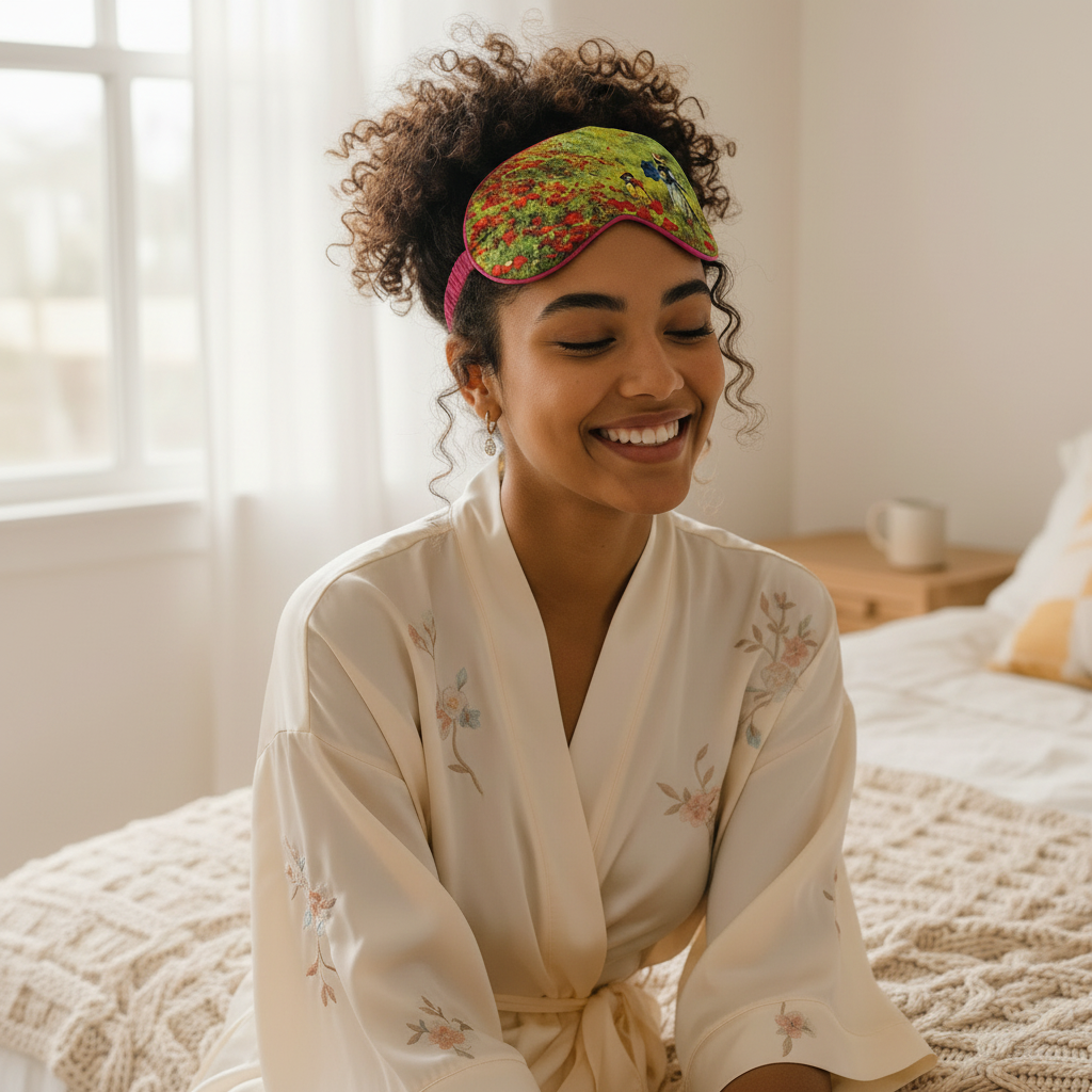 Art Sleep Mask – Poppy Field by Monet