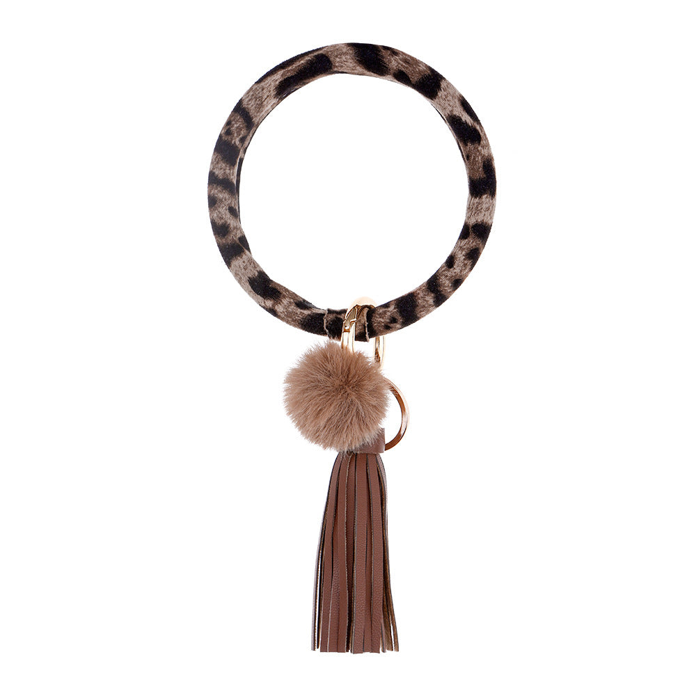 Cheetah Bangle Keychain – Hands-Free Wristlet Key Ring