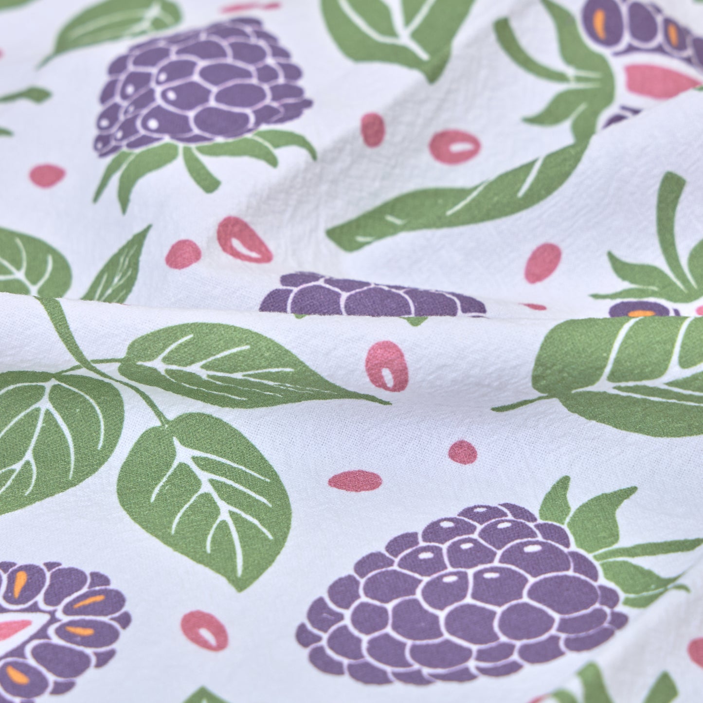 Tea Towels for a Cute Kitchen – Blackberry Harvest (Set of 2) | 100% Cotton, Absorbent & Eco-Friendly
