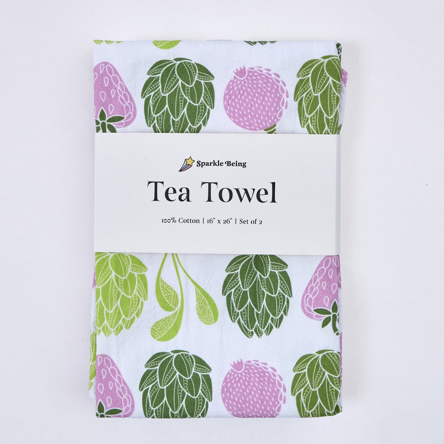 Tea Towels for a Cute Kitchen – Charming Artichokes (Set of 2) | 100% Cotton & Absorbent