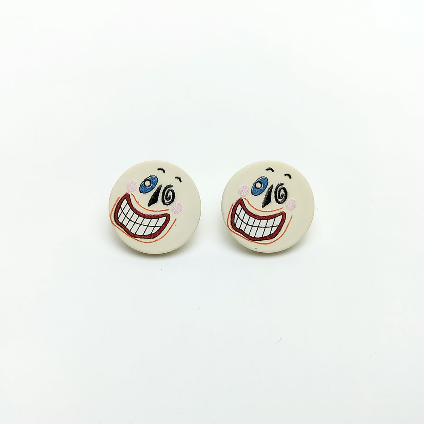 Clown Grin Stud Earrings