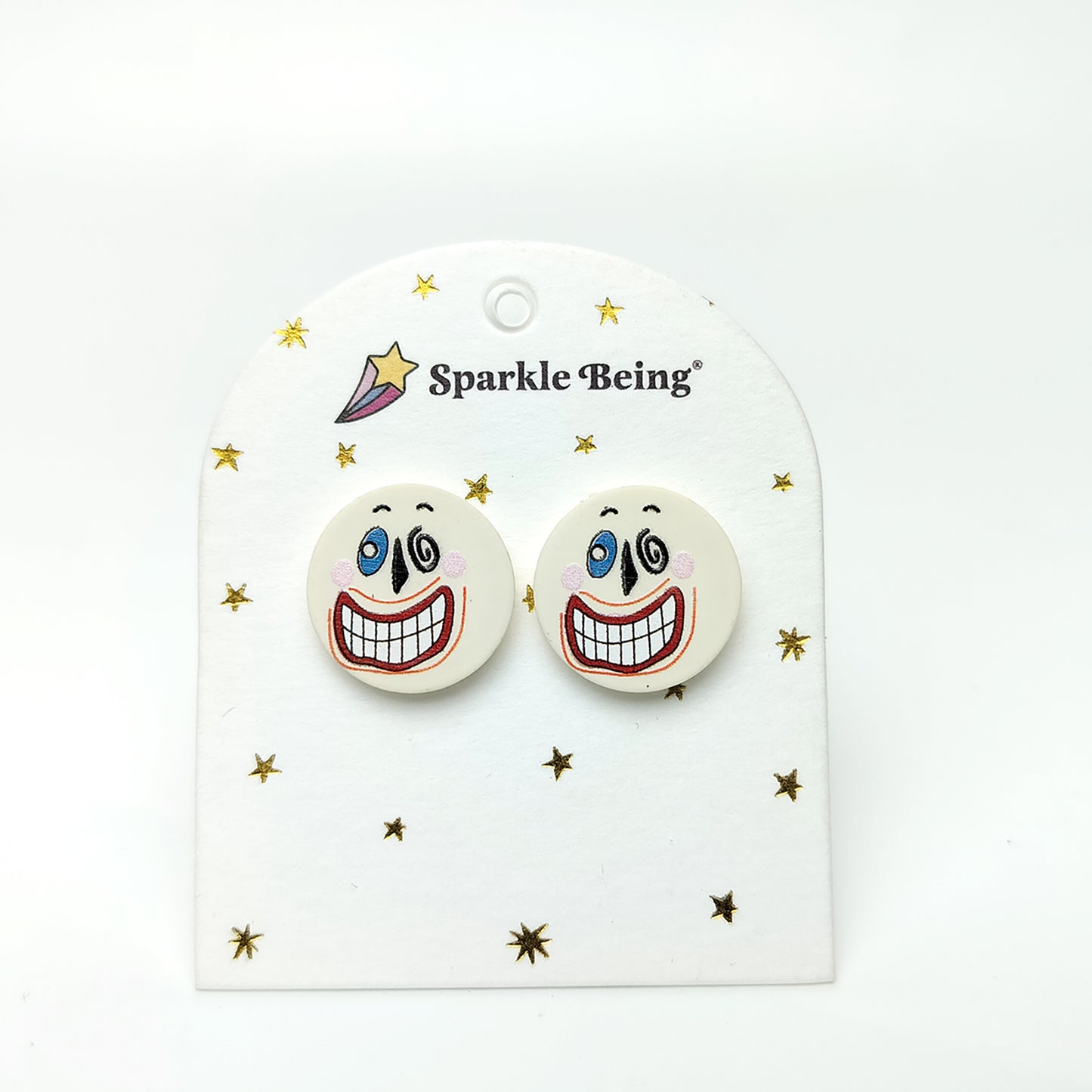 Clown Grin Stud Earrings