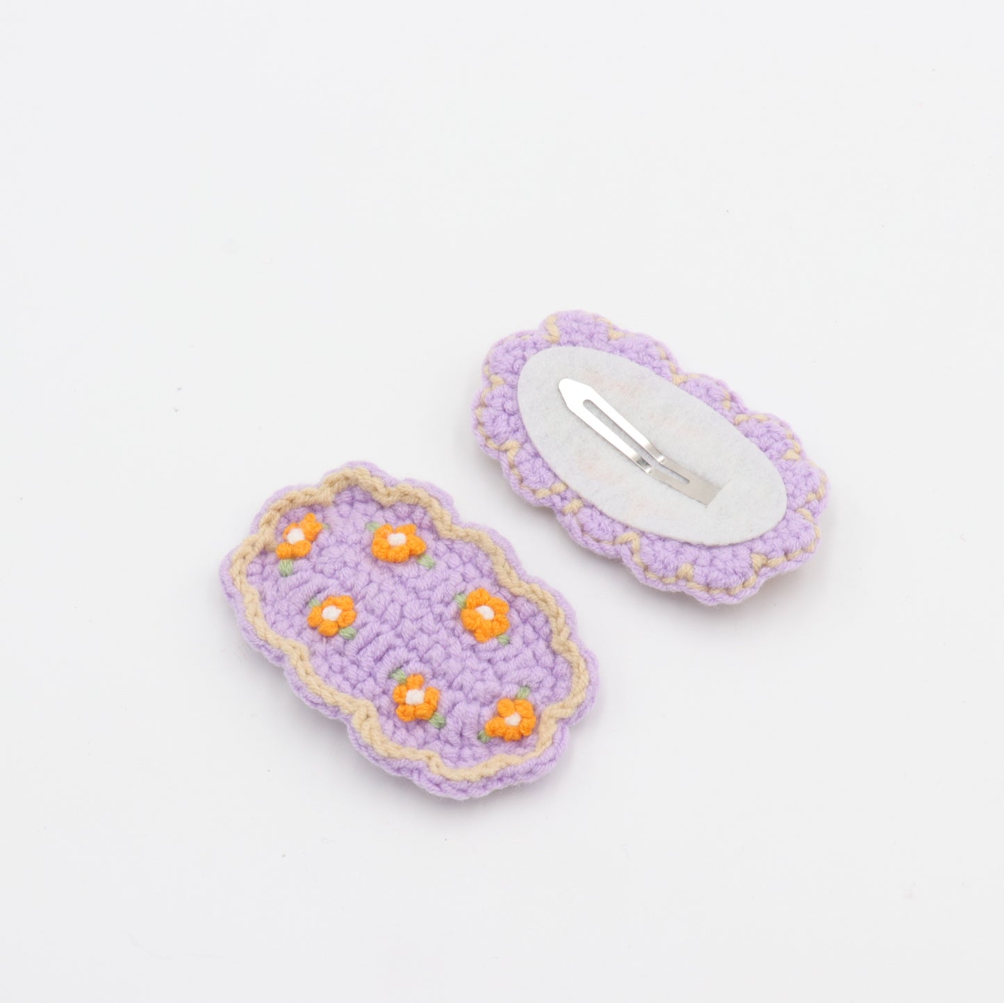 Ditsy Daisy Floral Crochet Hair Clip