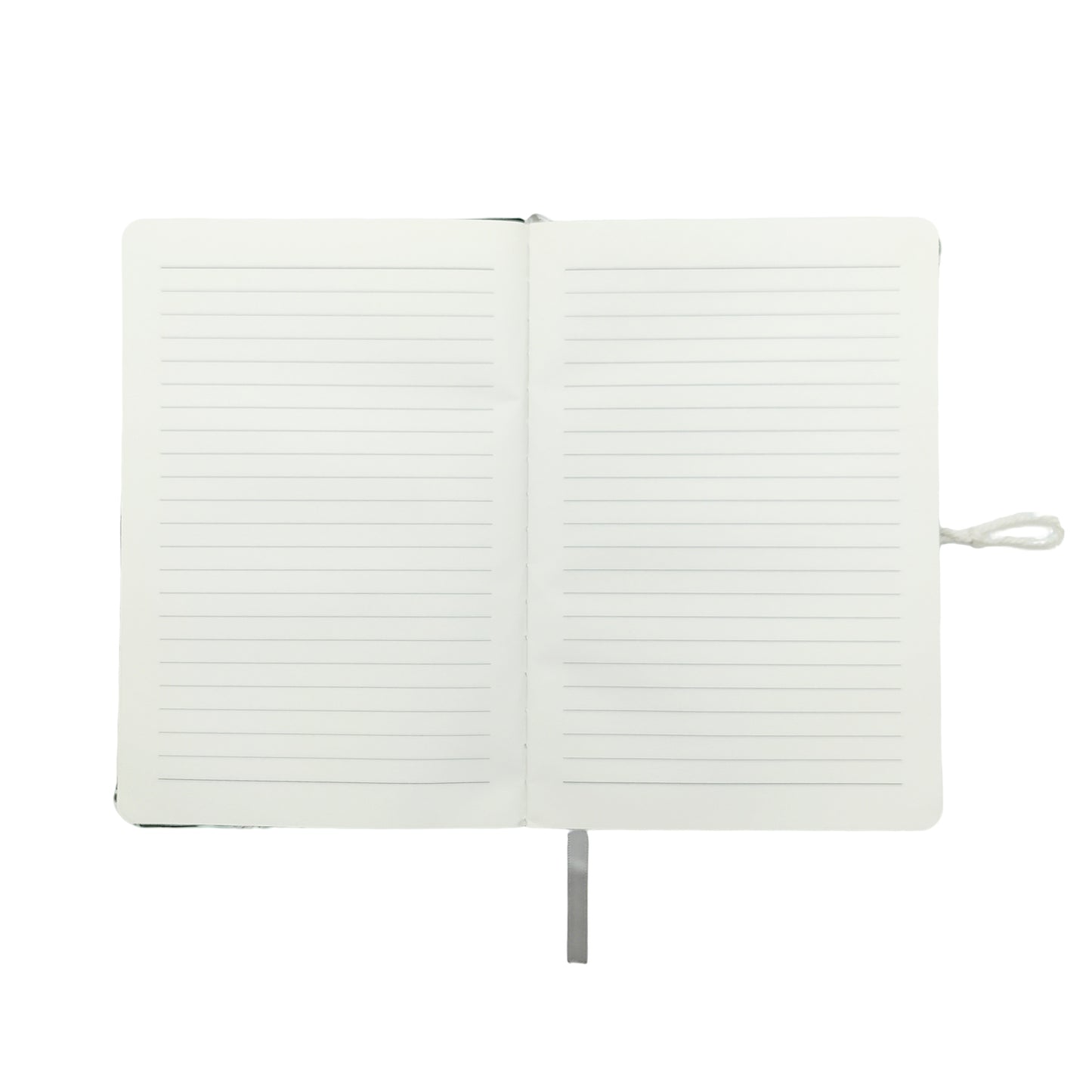 Embroidered Fern Fabric Journal with Button Closure