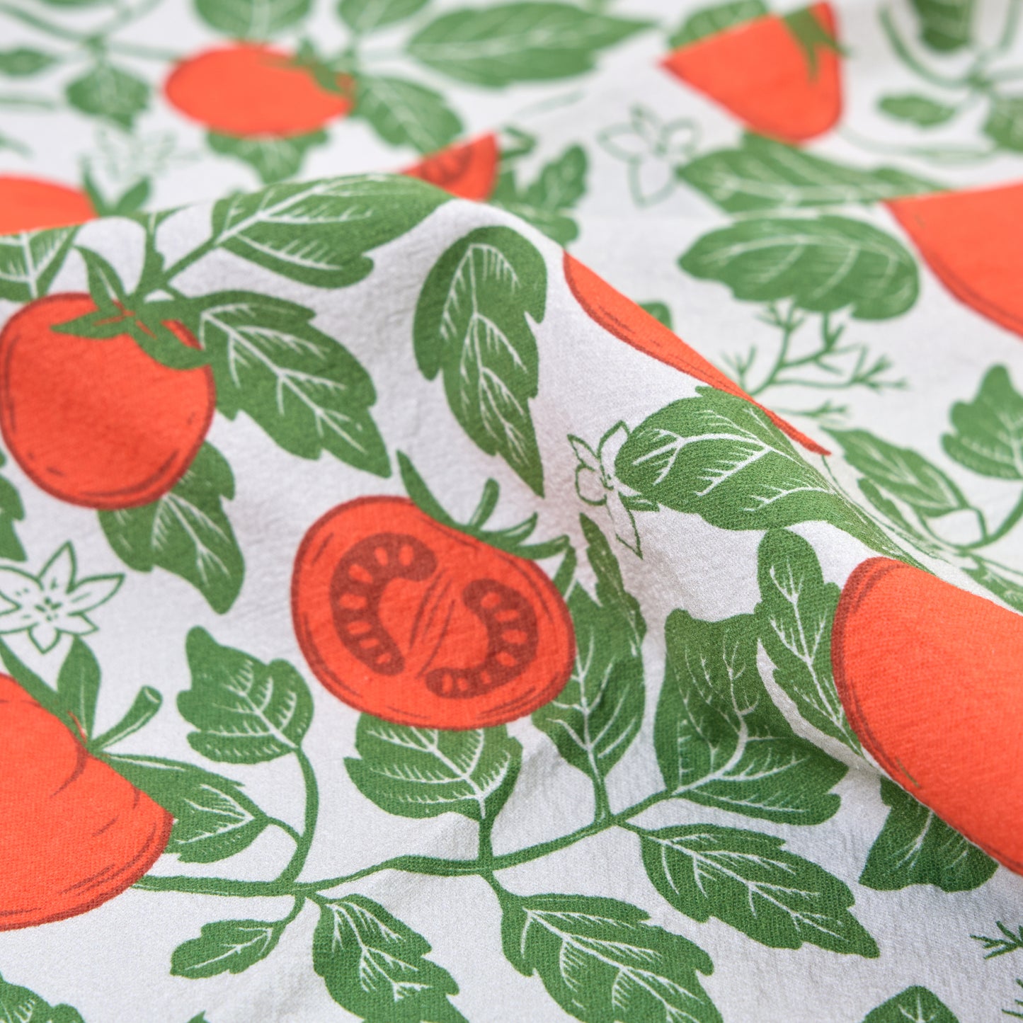 Tea Towels for a Cute Kitchen – Farm Fresh Tomatoes (Set of 2) | 100% Cotton & Absorbent