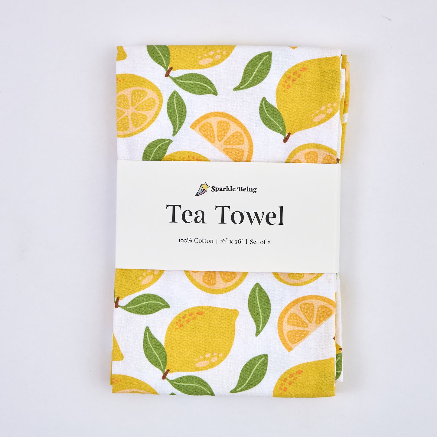 Tea Towels for a Cute Kitchen – Lemon Grove (Set of 2) | 100% Cotton, Absorbent & Eco-Friendly