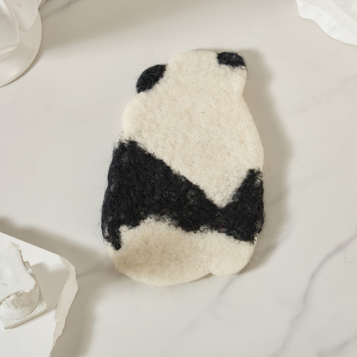 Handmade Felt Coffee Cup Mug Table Coasters - Panda
