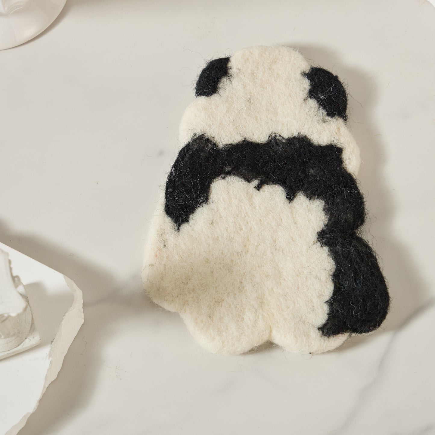 Handmade Felt Coffee Cup Mug Table Coasters - Panda