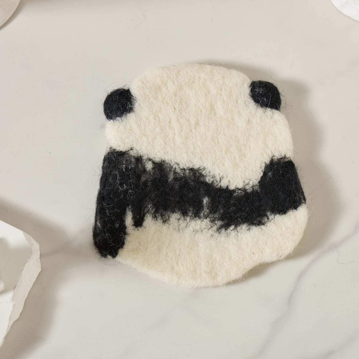 Handmade Felt Coffee Cup Mug Table Coasters - Panda