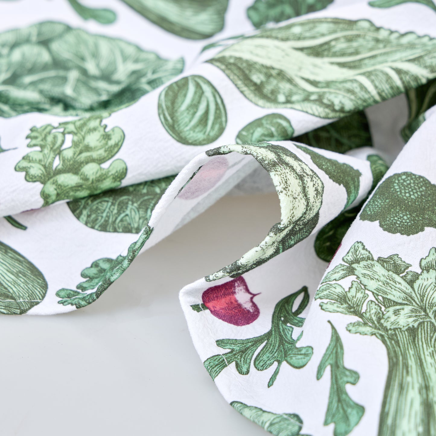 Tea Towels for a Cute Kitchen – Garden Greens (Set of 2) | 100% Cotton & Absorbent