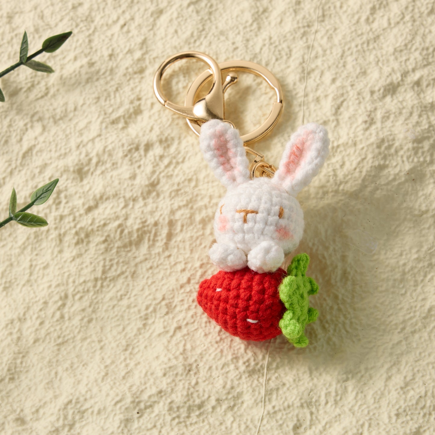 Hand-Knitted-bunny-Keychain