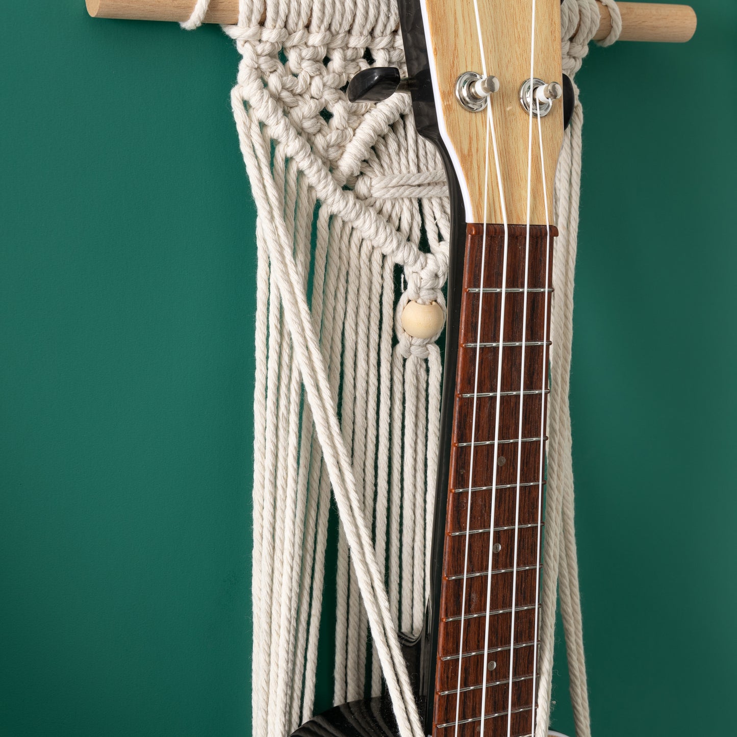Handcrafted Macrame Ukulele Guitar Display Stand hanger Wall Hanging