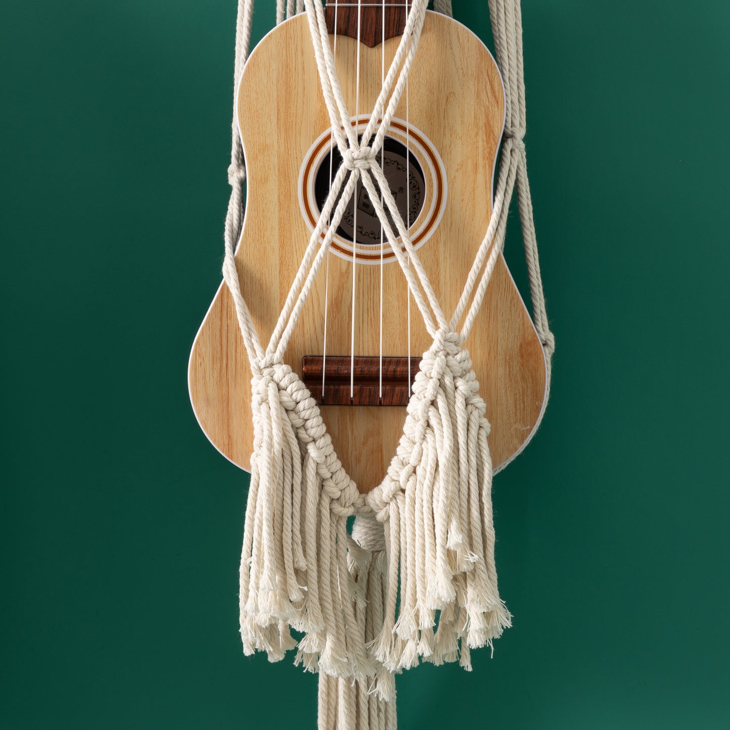 Handcrafted Macrame Ukulele Guitar Display Stand hanger Wall Hanging