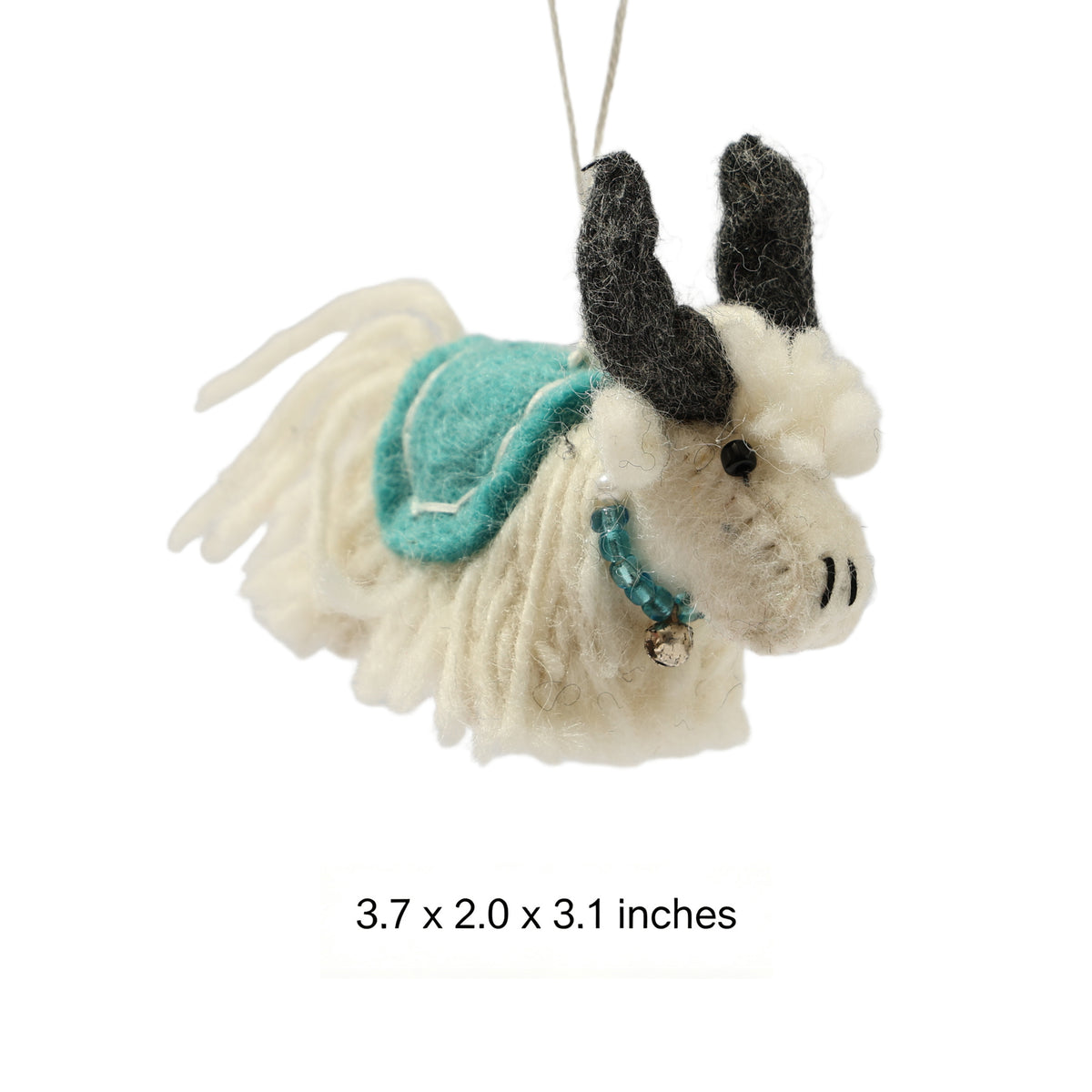 Wool Felt Yak Ornament - Handmade in Nepal