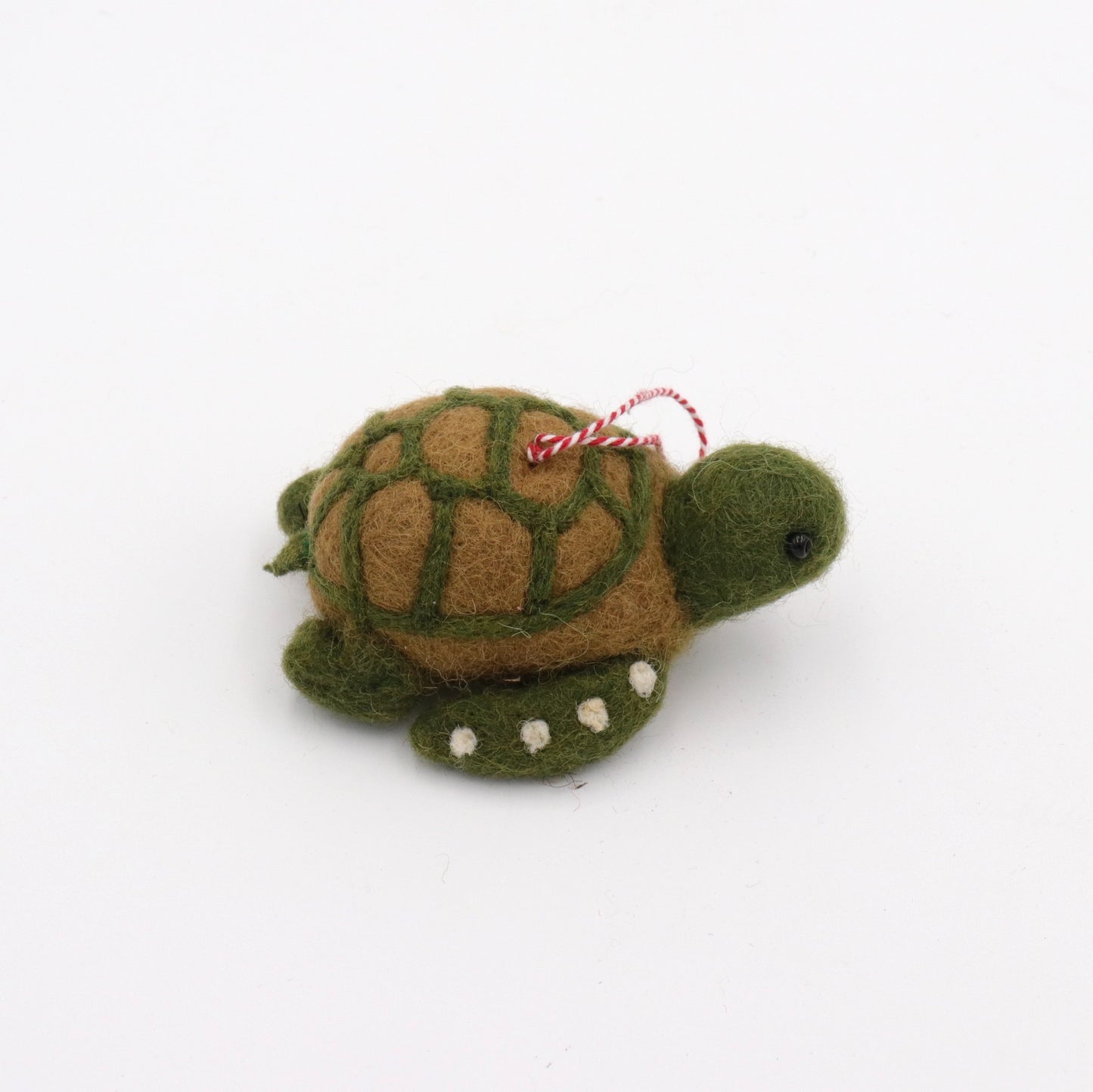 Handmade Wool Felt Turtle Ornament – Needle Felt Sea Turtle Decor