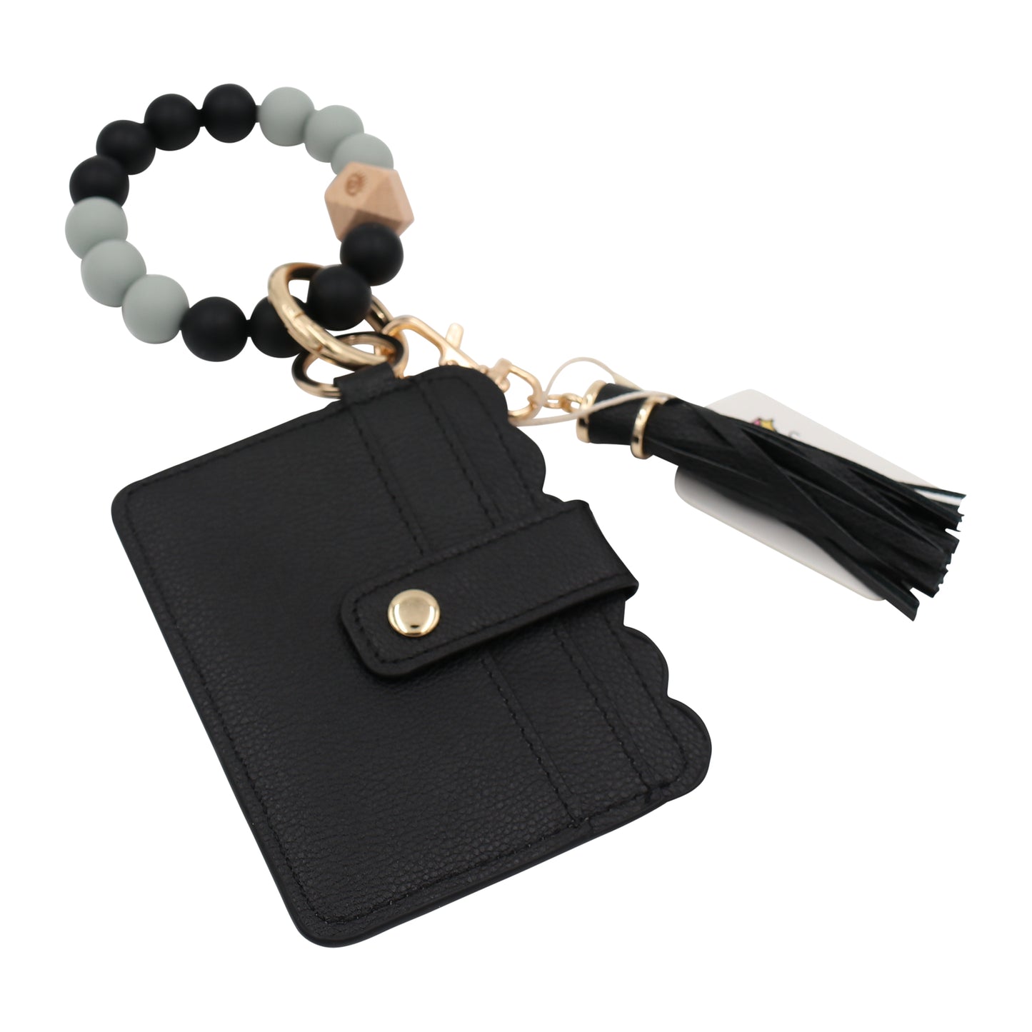 Silicone Bracelet Wristlet Keychain Card Case Wallet Card Holder