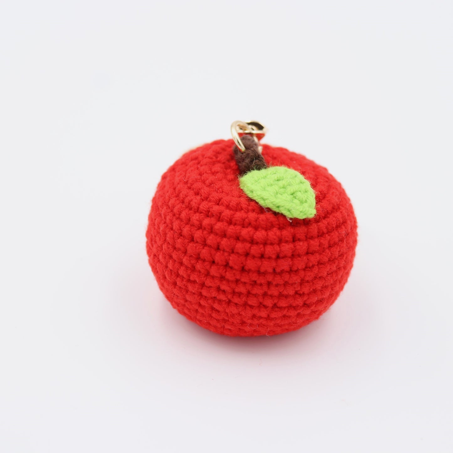 Apple of Your Eye: Hand-Knitted Keychain for a Delicious Twist
