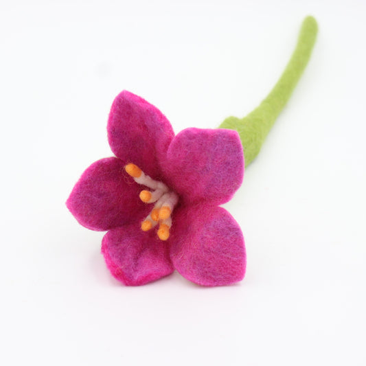 Handmade Wool Felt Flowers - Daffodils
