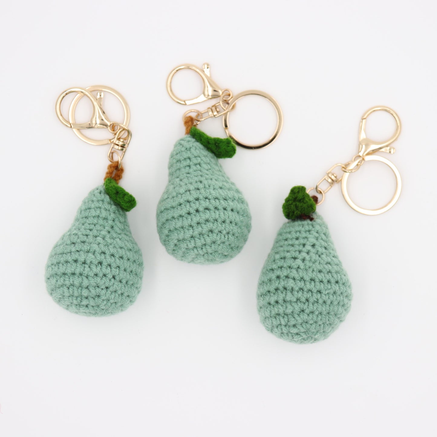 The Perfect Pear: Knitted Pear Keychain Ready to Tag Along Anywhere