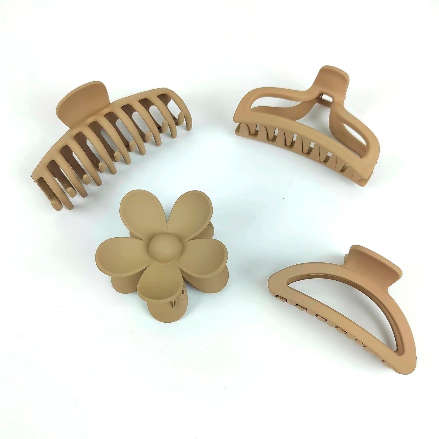 Tan Brown Hair Claw & Hair Clip Accessories For Women
