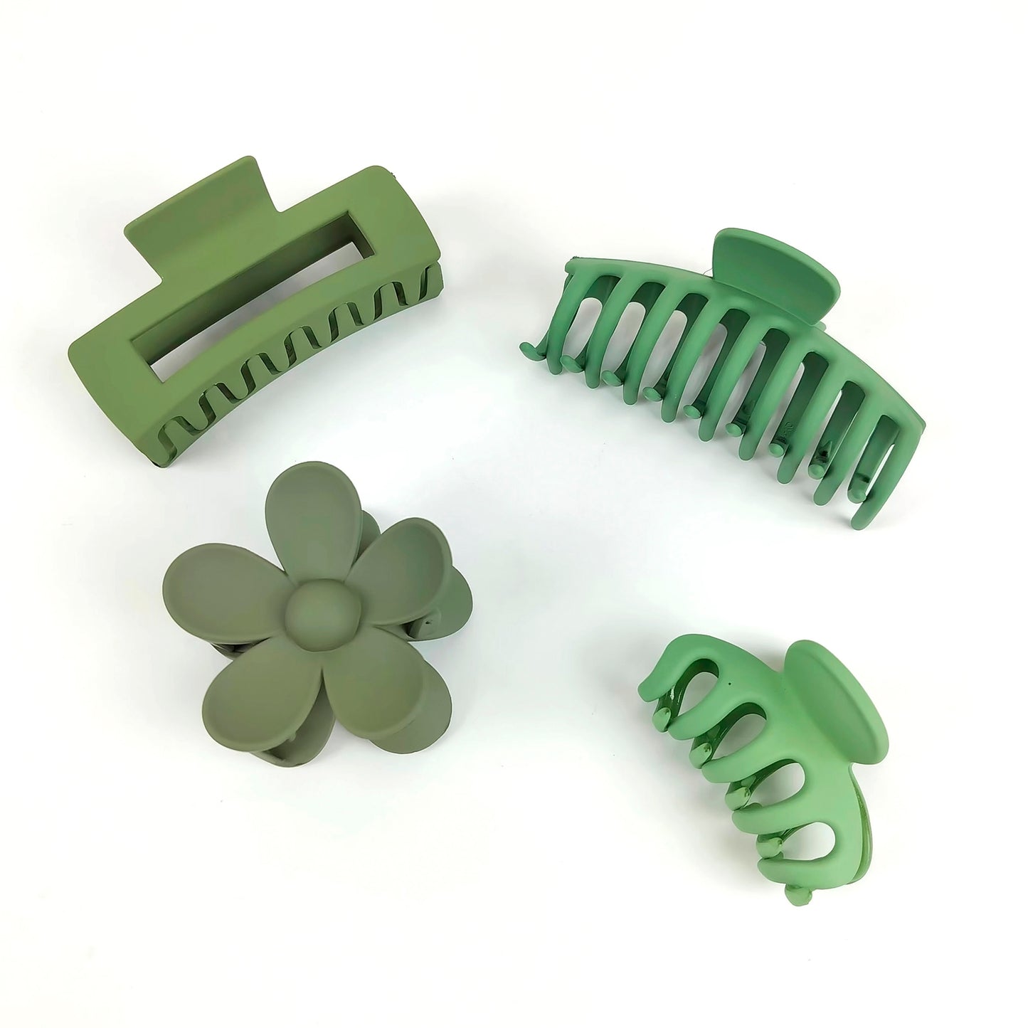 Sage Green Hair Claw & Hair Clip Accessories For Women