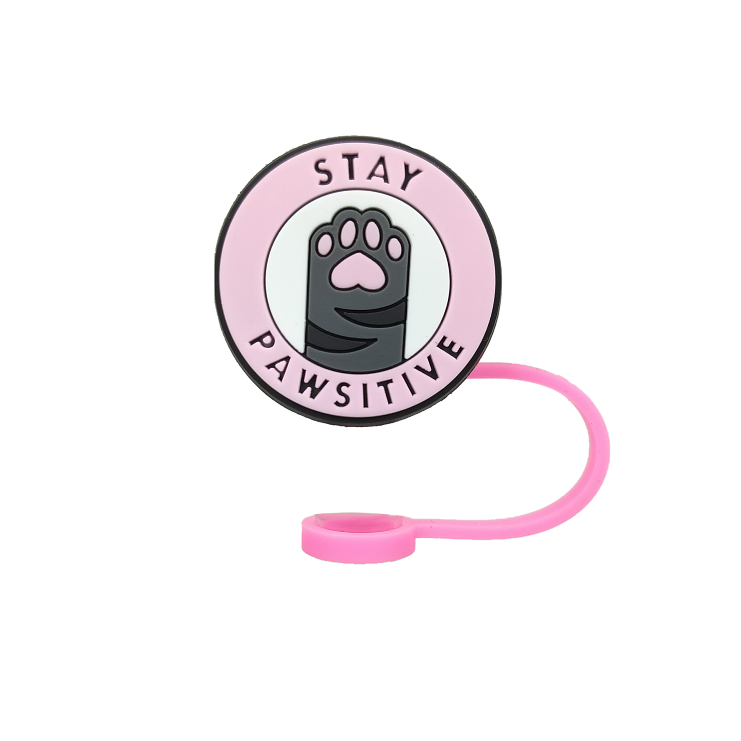 10mm Kitty Cat Silicone Straw Top Cover for Stanley 30 & 40oz Tumblers