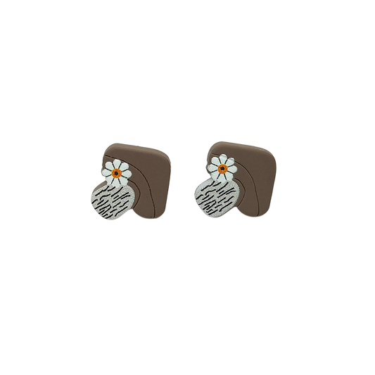 Woodland Mushroom Stud Earrings