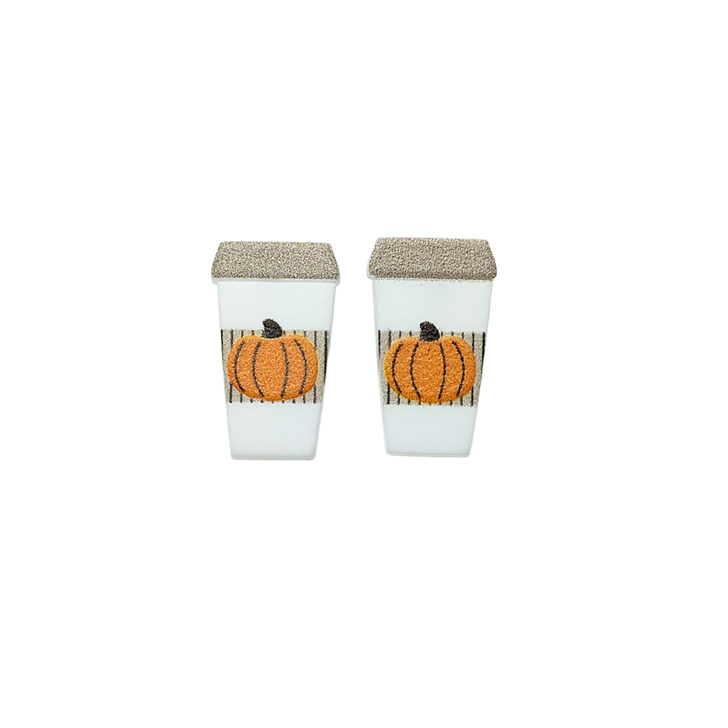 Pumpkin Latte Stud Earrings