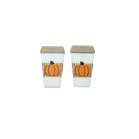 Pumpkin Latte Stud Earrings