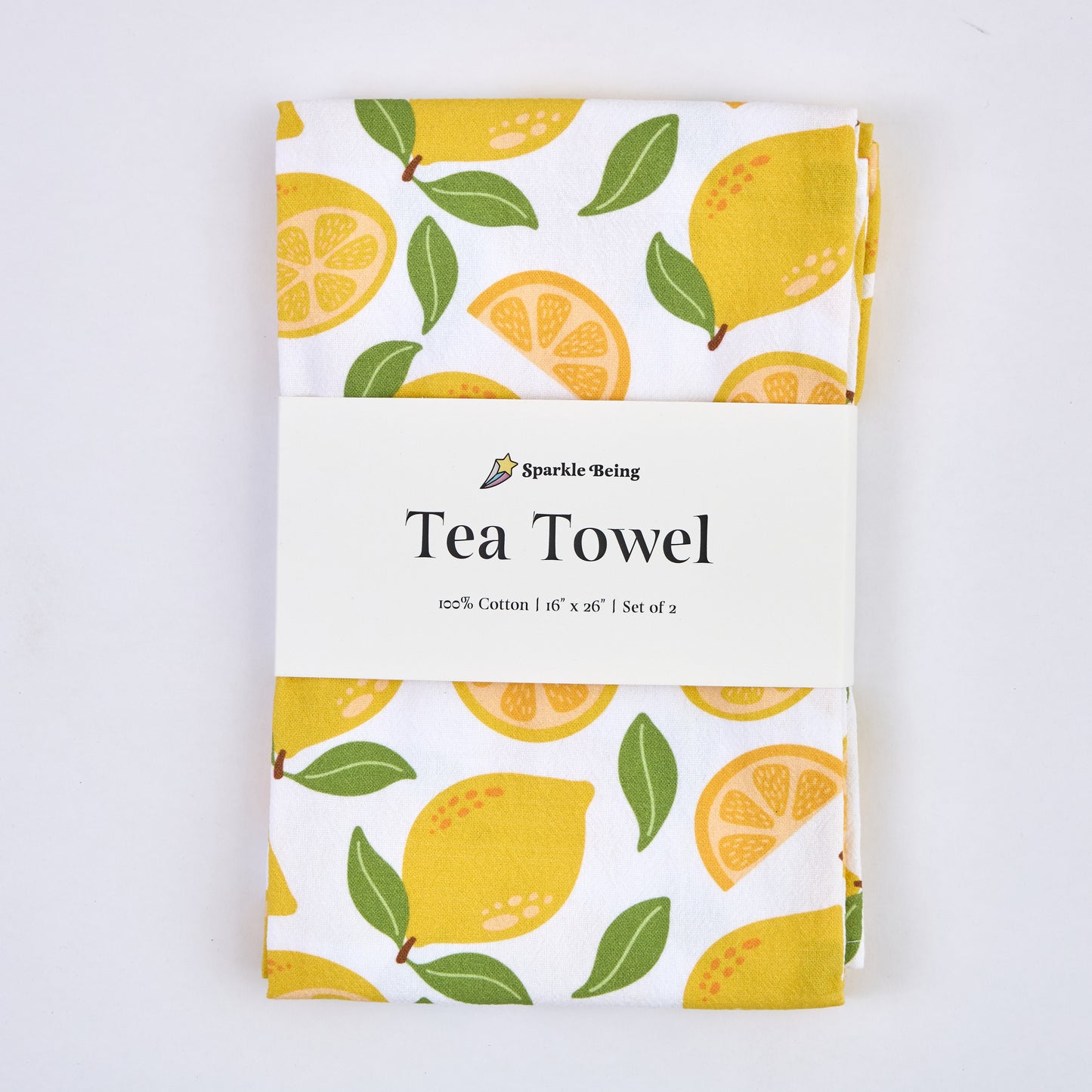 Tea Towels for a Cute Kitchen – Lemon Grove (Set of 2) | 100% Cotton, Absorbent & Eco-Friendly