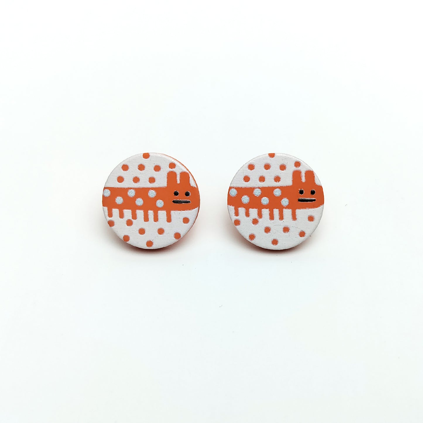 Playful Puppy Stud Earrings