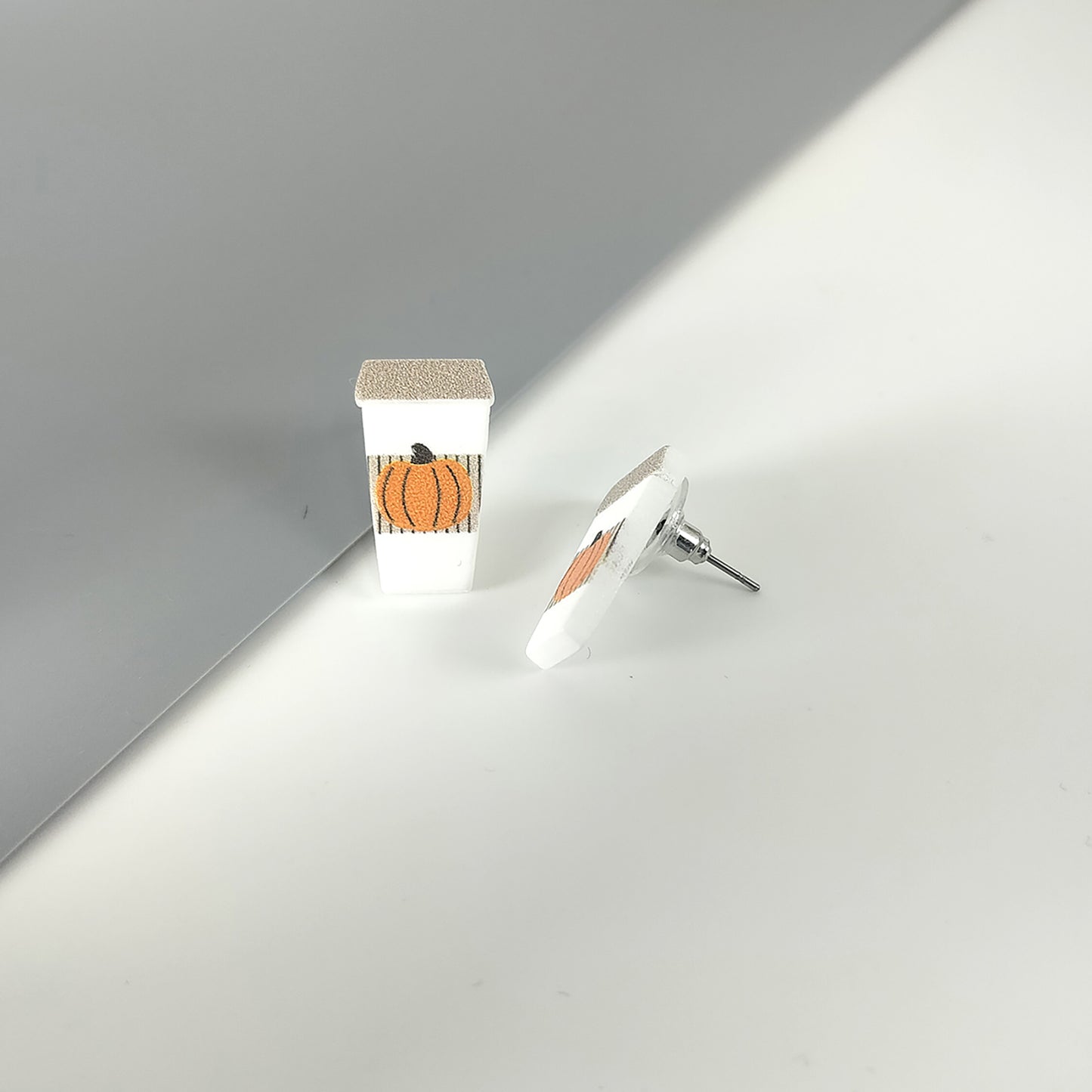 Pumpkin Latte Stud Earrings