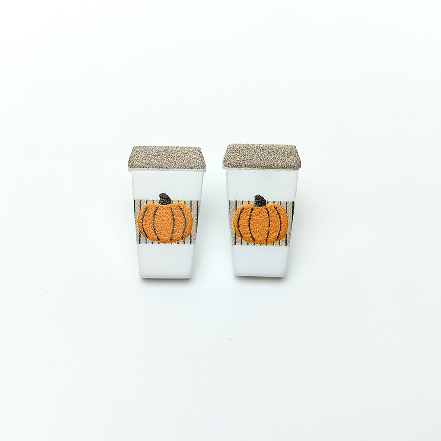 Pumpkin Latte Stud Earrings