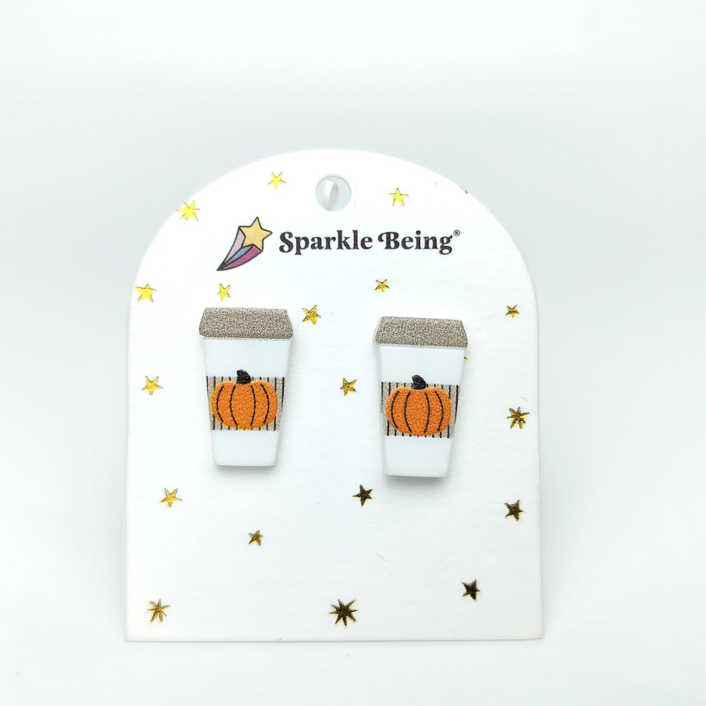 Pumpkin Latte Stud Earrings