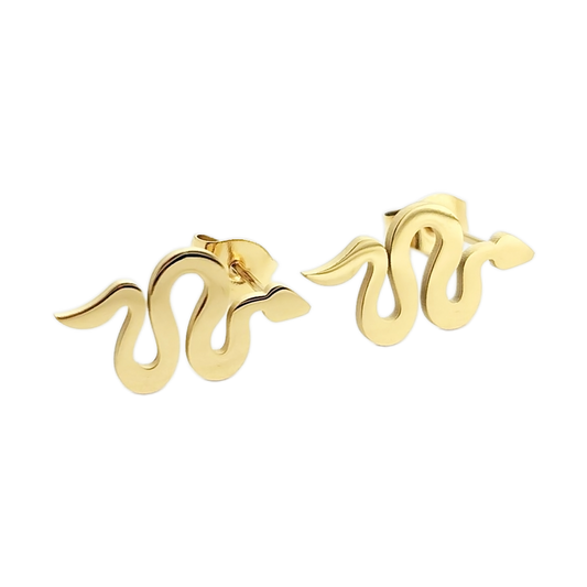 Snake Studs Earrings - Slithering