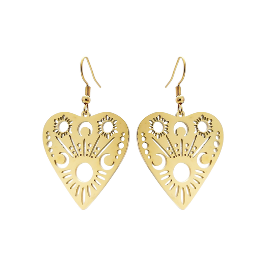 Stainless Steel Drop Earrings - Enchanting Planchette
