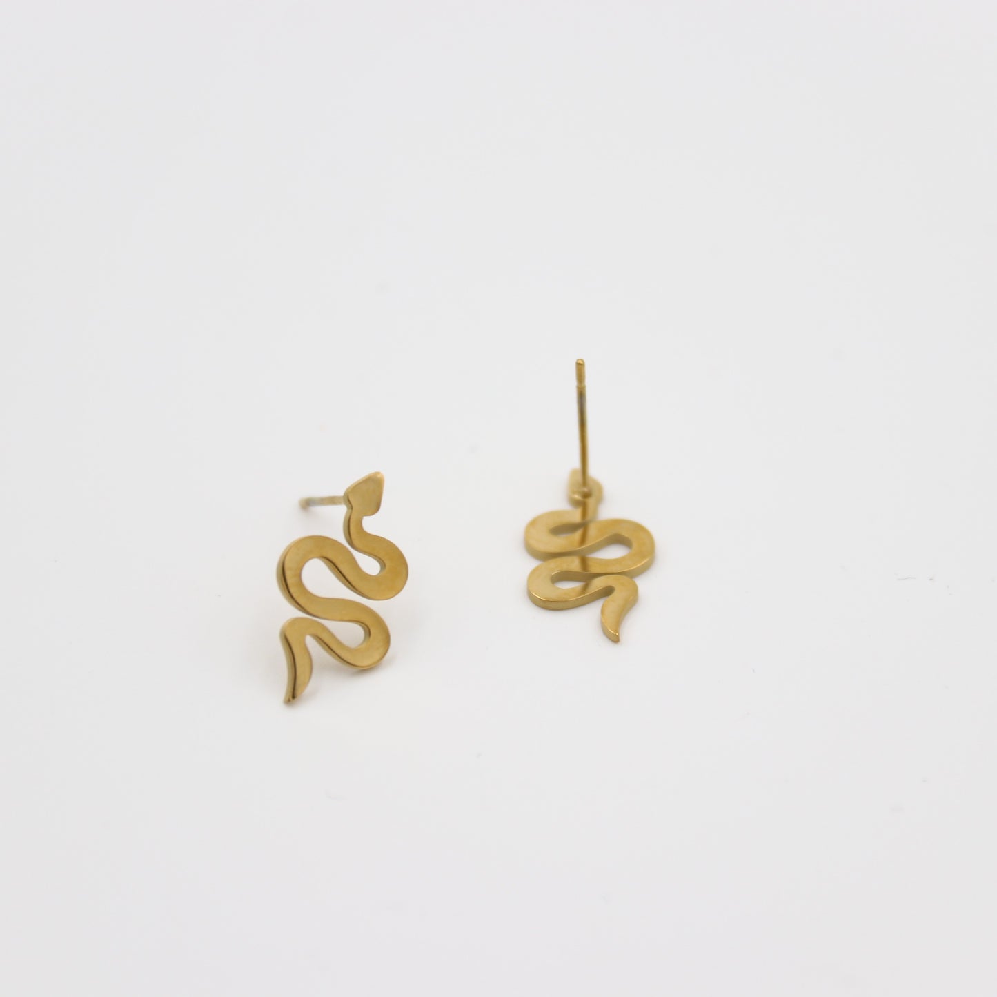 Snake Studs Earrings - Slithering