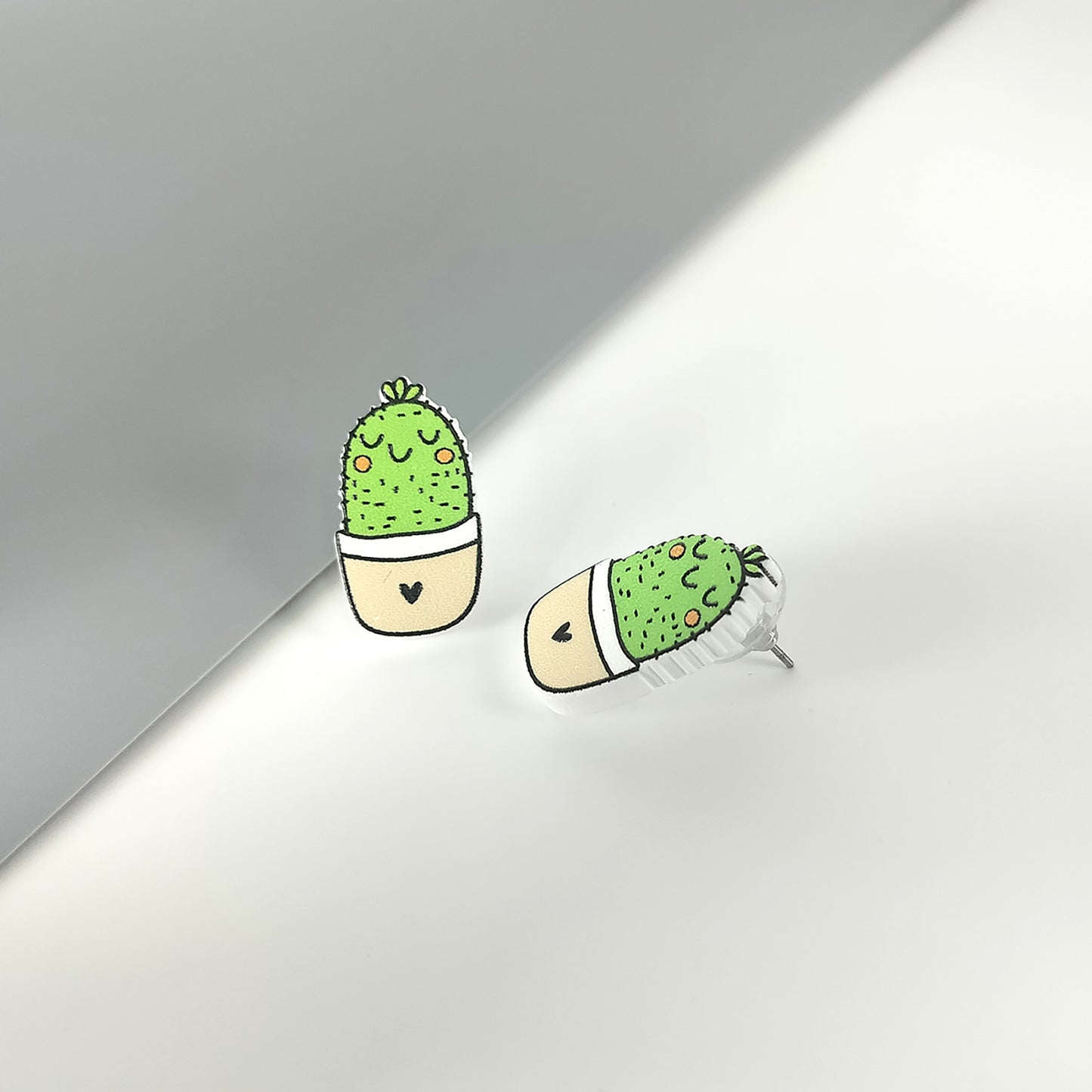Sweetheart Cactus Stud Earrings