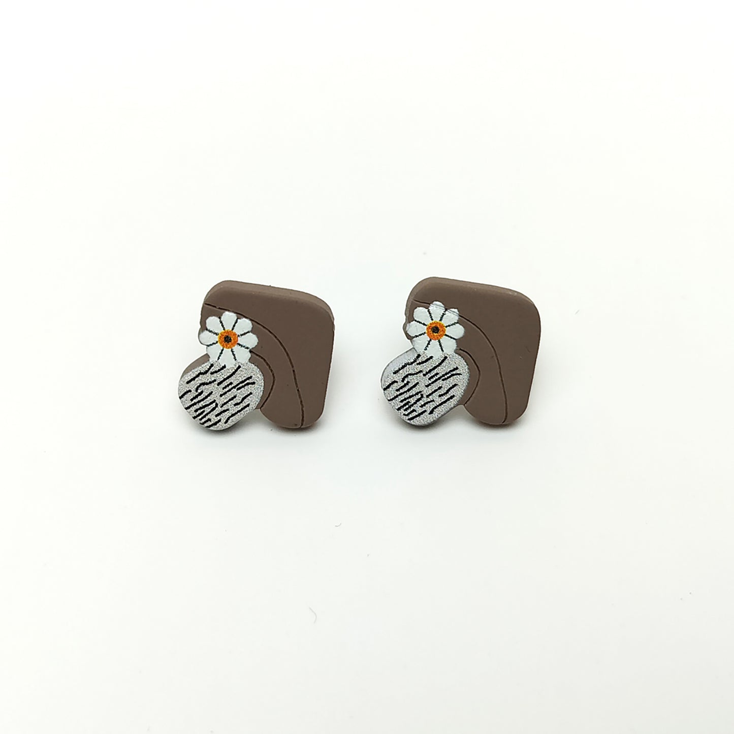 Woodland Mushroom Stud Earrings