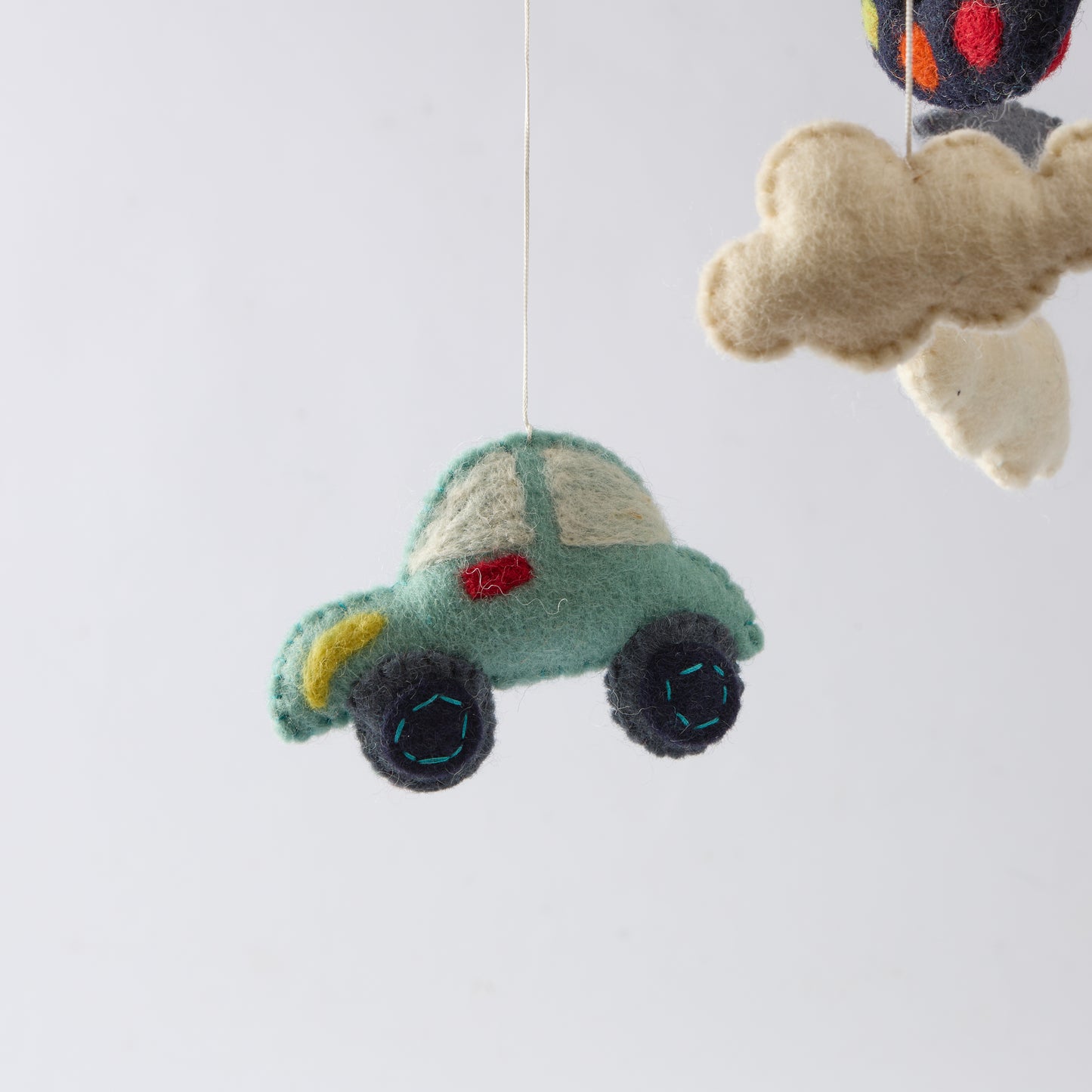 Wool Felt Baby Mobile For Crib Children's & Nursery Room - Balloon
