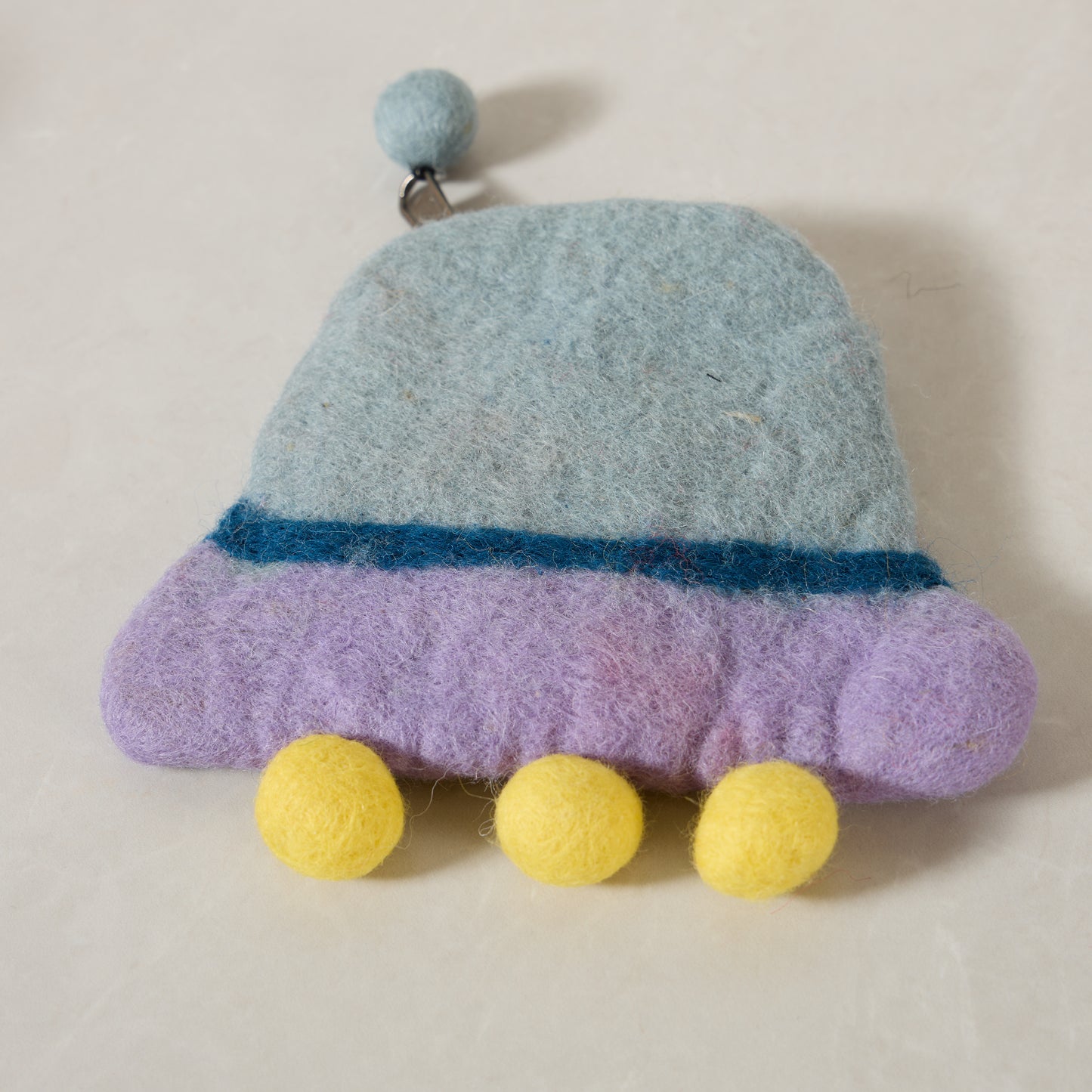 NASA Spaceship Felt Wallet - Wool Felt Pouch Hand Carry Coin Purse