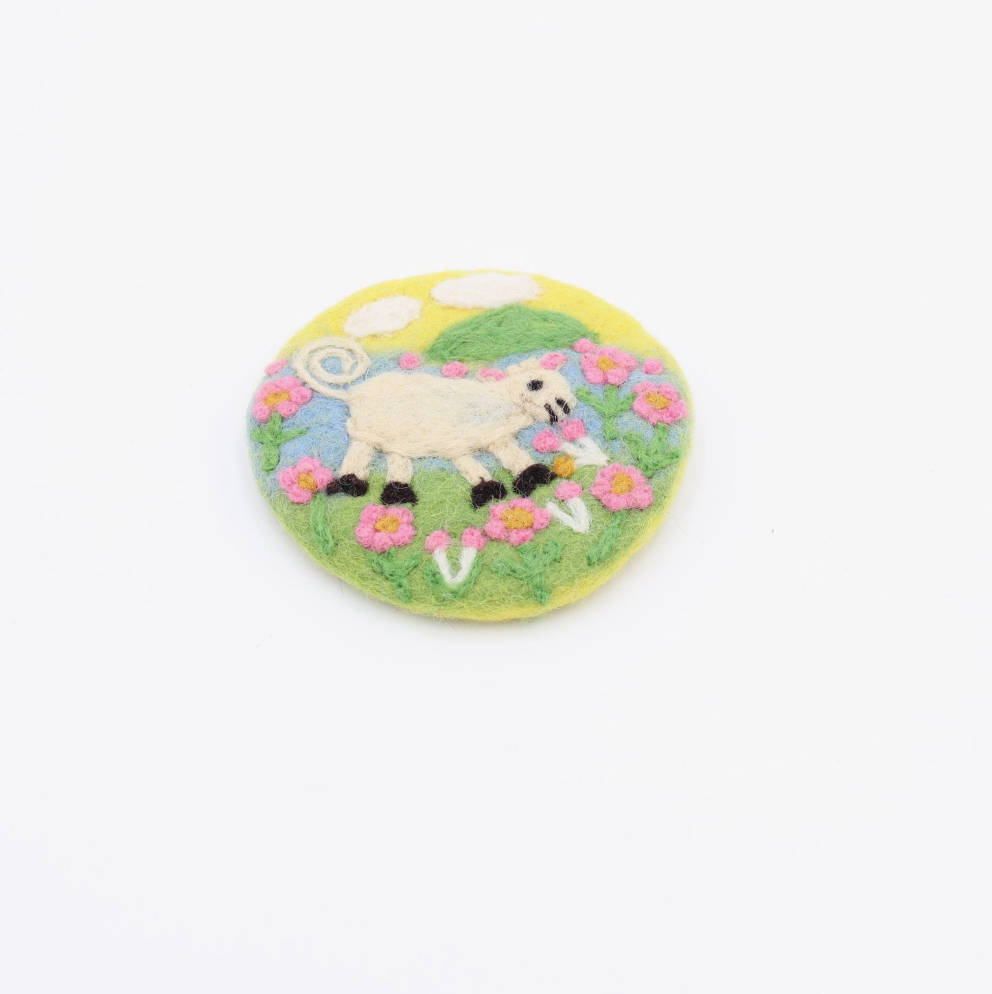Wool Felt Coaster – Farm Sheep Drink Coasters