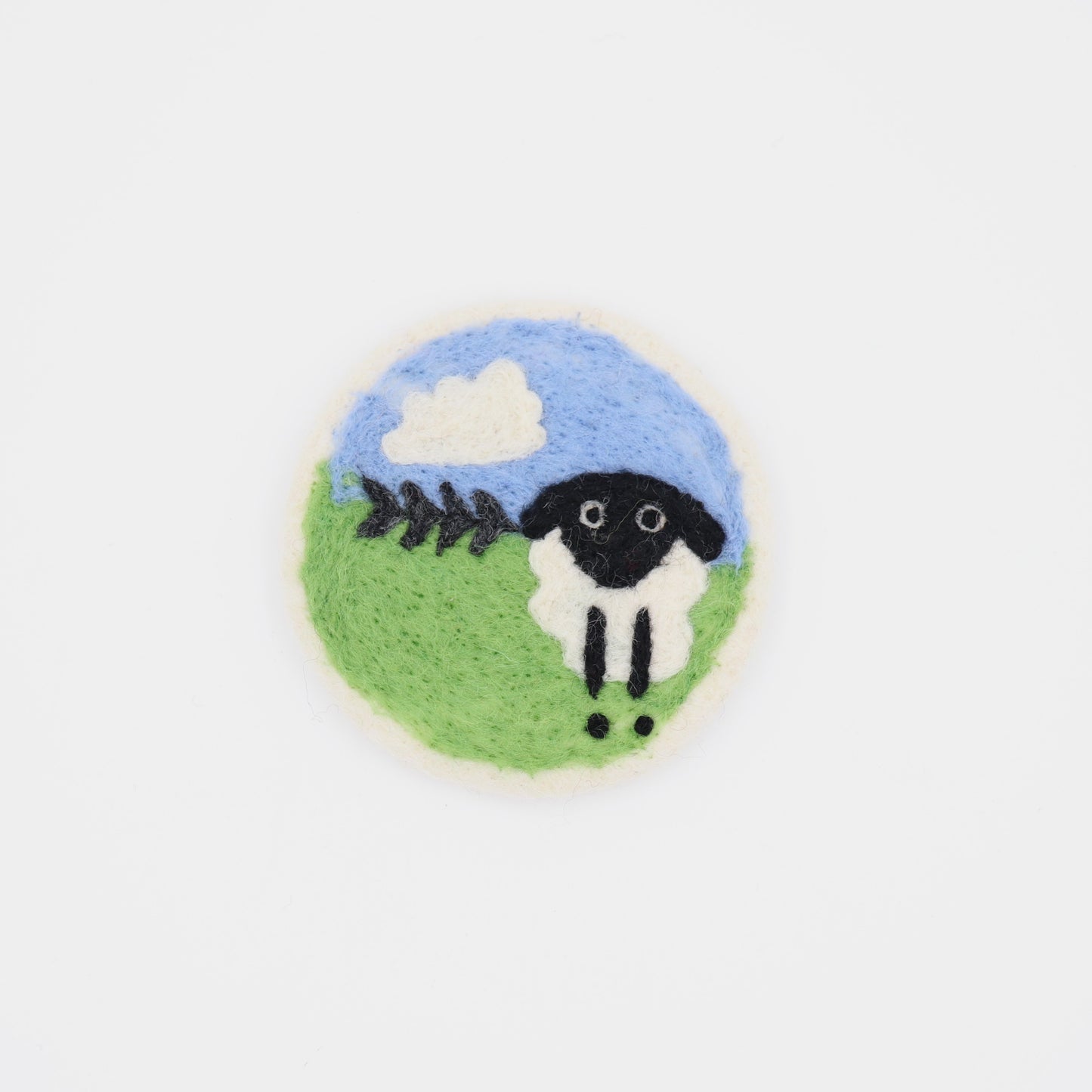 Wool Felt Coaster – Farm Sheep Drink Coasters